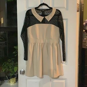 Size large.  Skater dress.